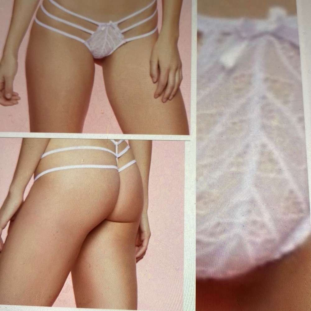 Caged g string micro panties lace thong new size XL